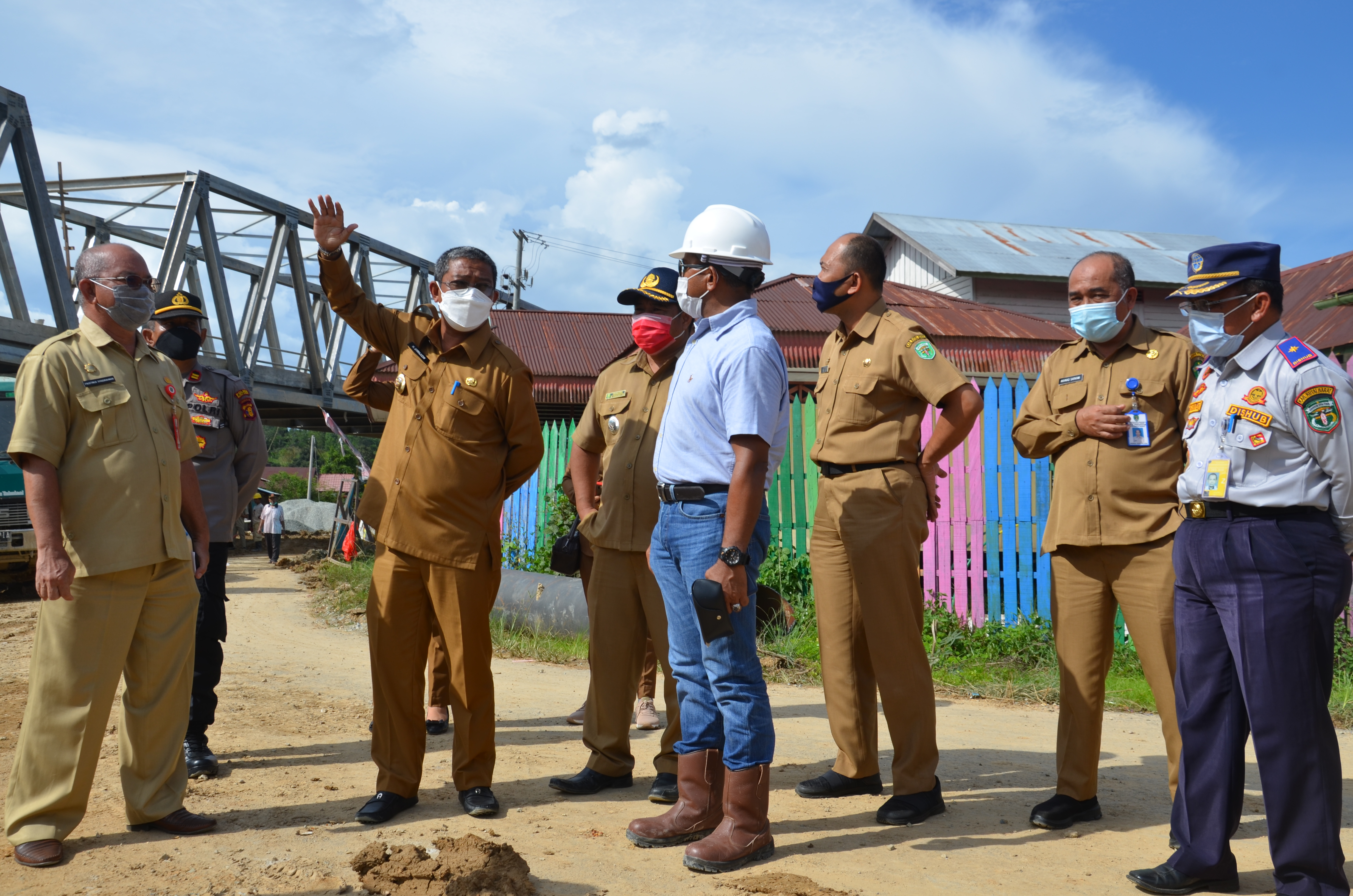 Jembatan di Damai, Segera Rampung, Pjs Bupati, Buka Keterisolasian